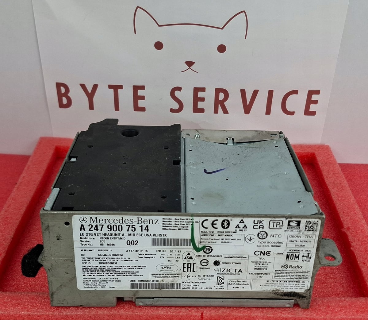 Mercedes-Benz Nawigacja Multimedia NTG6 MID ECE USA VERSTK A2479007514