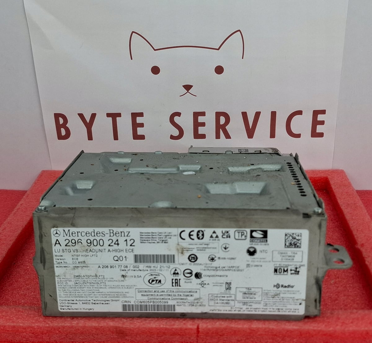 Mercedes-Benz Radio Nawigacja Multimedia NTG7 HIGH ECE A2969002412