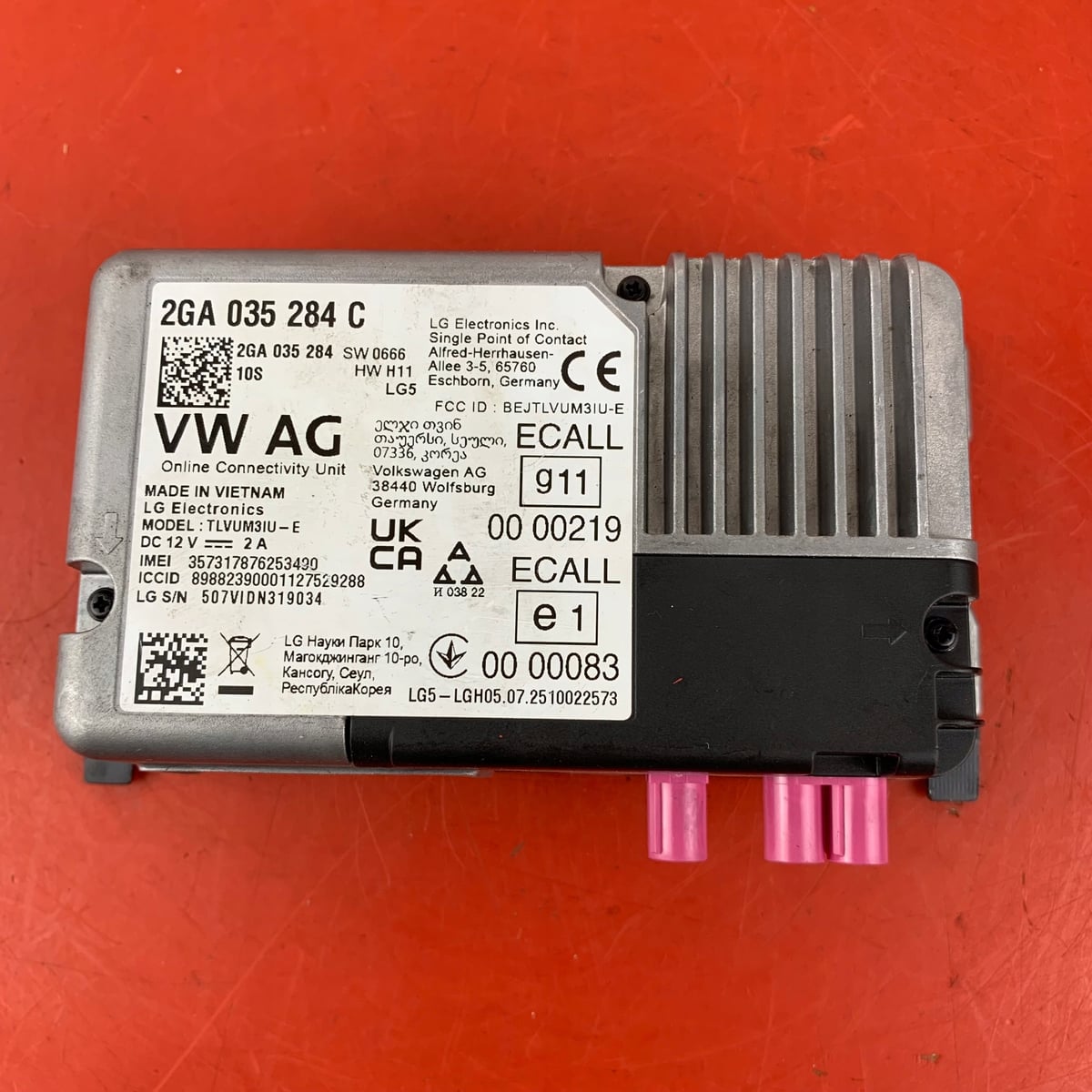 VW Volkswagen T-Roc Sterownik / Moduł usług Online 2GA035284C