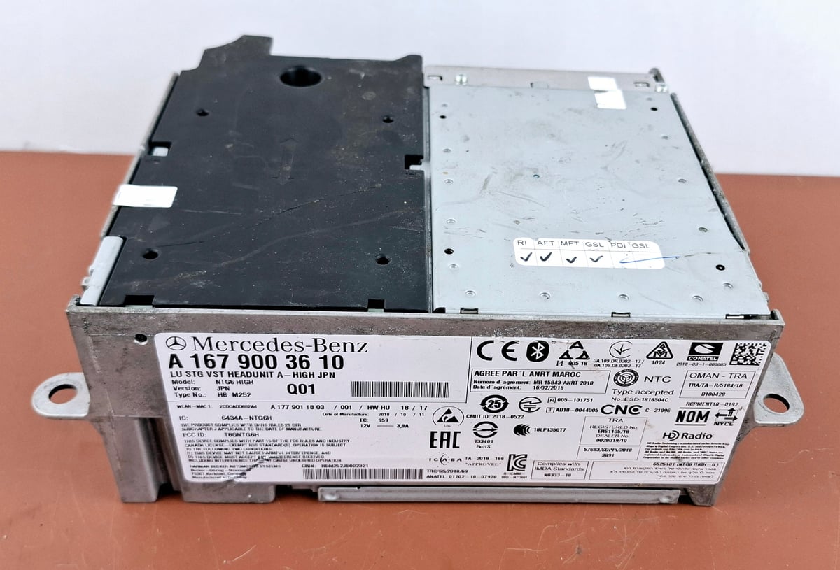 Mercedes-Benz W167 Nawigacja Multimedia NTG6 High JPN A1679003610