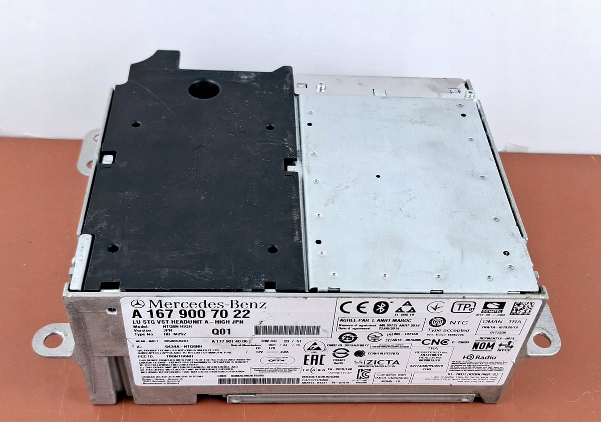 Mercedes-Benz W167 Radio Nawigacja Multimedia NTG6 High JPN A1679007022