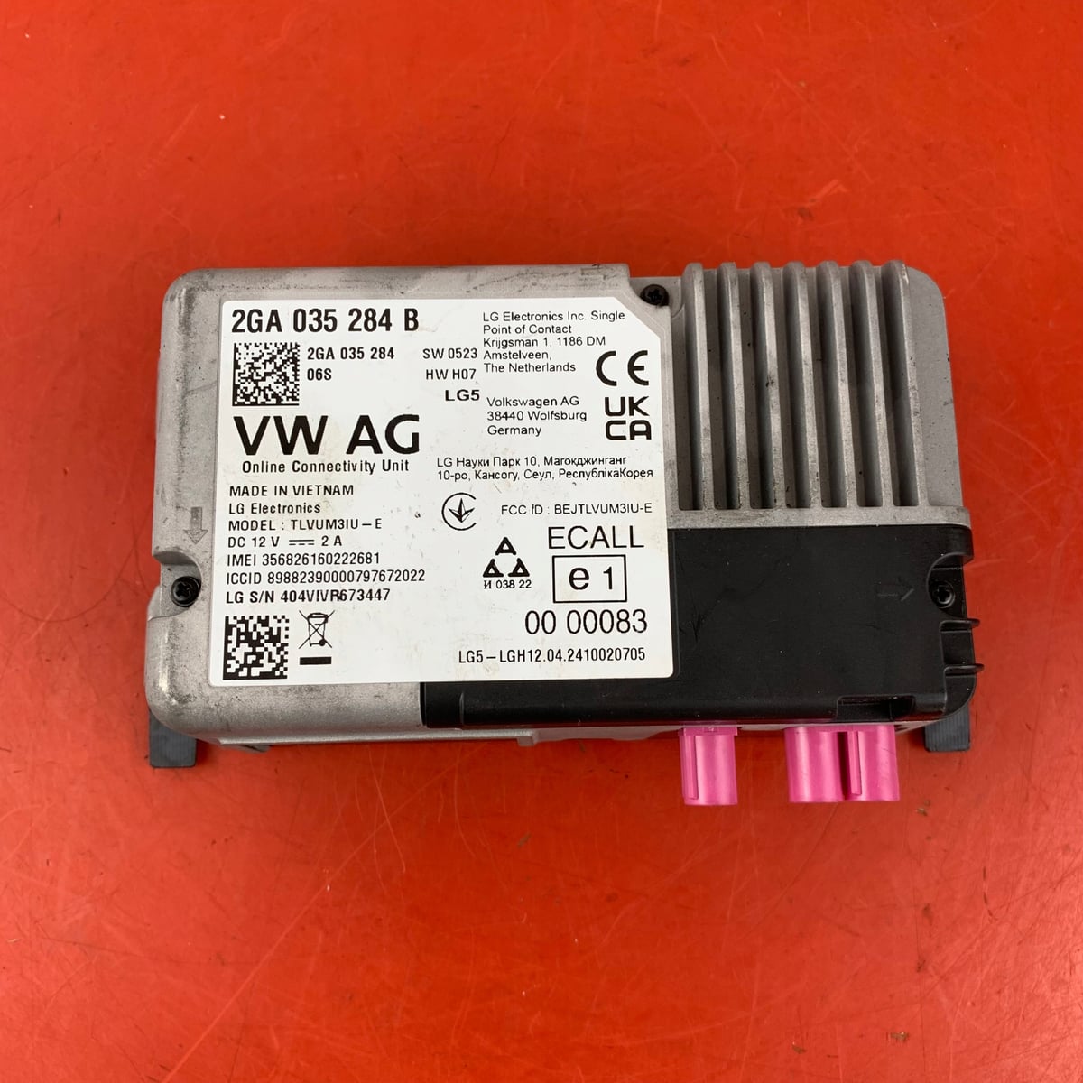 VW Volkswagen T-Roc Sterownik / Moduł usług Online 2GA035284B