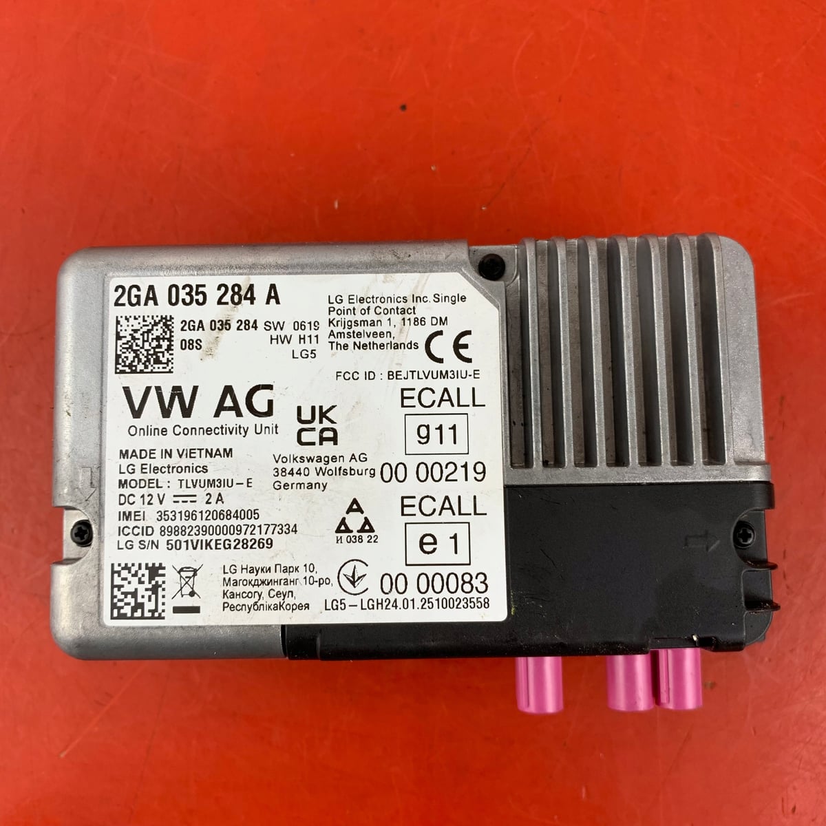 VW Volkswagen T-Roc Sterownik / Moduł usług Online 2GA035284A