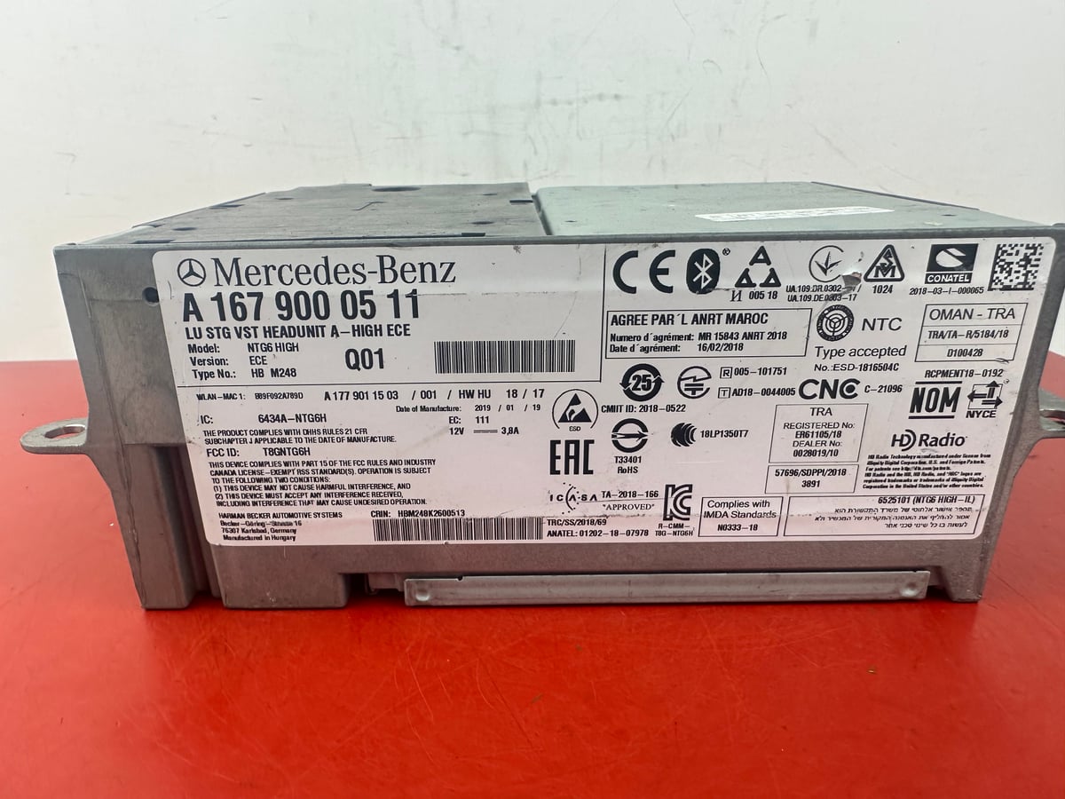 Mercedes-Benz Nawigacja Multimedia NTG6 HIGH ECE A1679000511  Brak softu