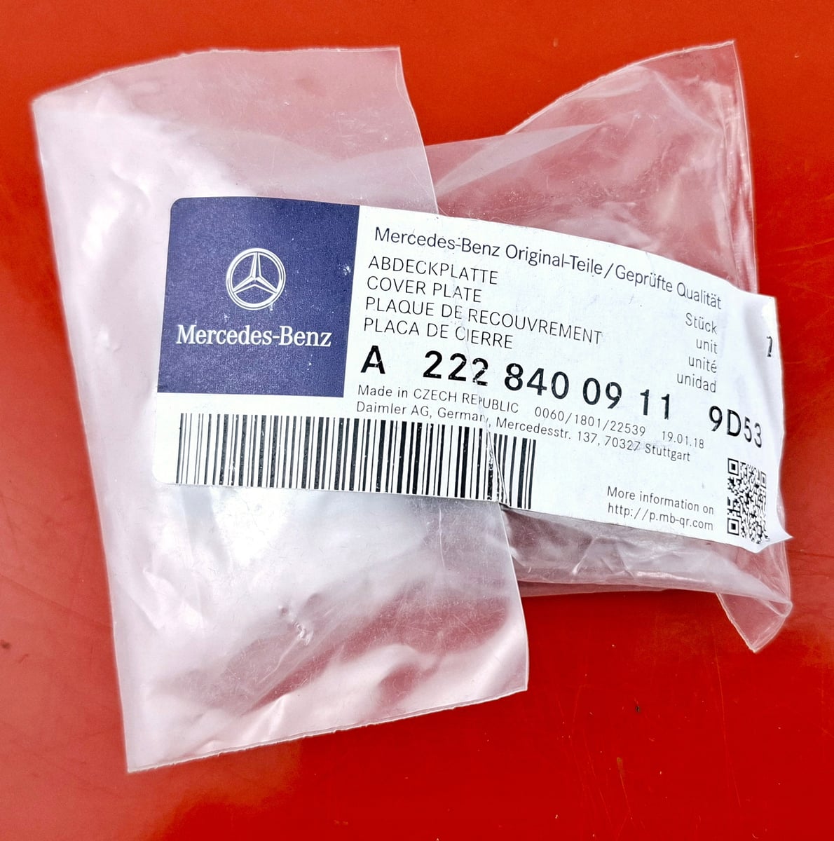 Mercedes-Benz W222 Nakładka A2228400911 Nowa